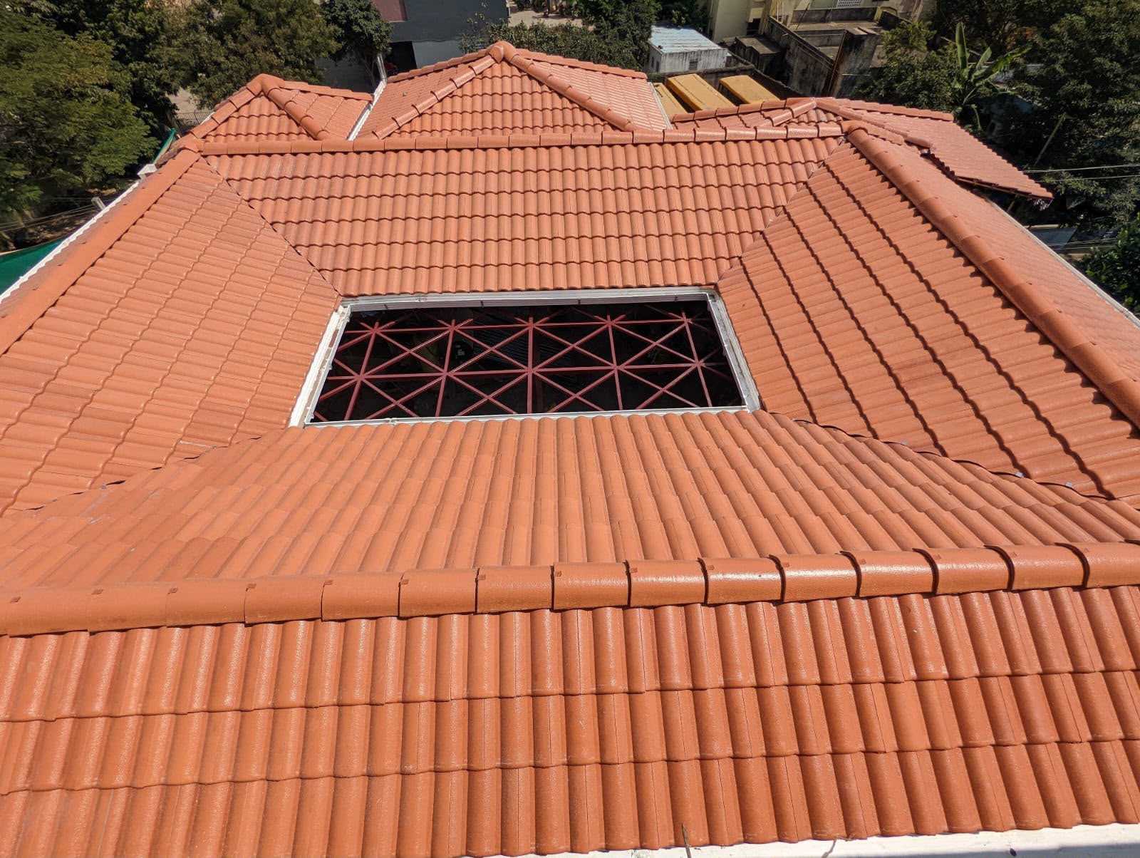 Terracotta Roof with Skylight